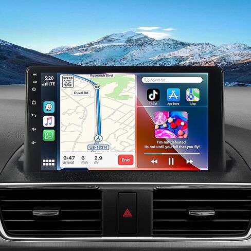 ASURE Car Sterero Radio Upgrade for Ford Escape 2008-2012,9inch 4Core 2G+32G Android System Car in-Dash Navigation GPS Unit with Carplay Android Auto,1280x800 Touchscreen Video Player in Kuwait