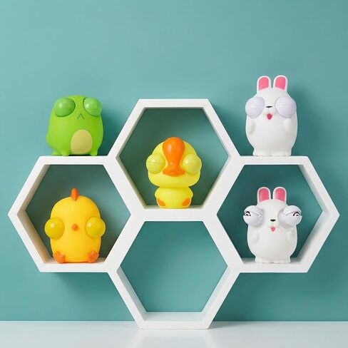 4 حزمة عيد الفصح الضغط على ألعاب العيون ، أرنب Chick Duck Frog Toys for Kids Girls Boys Easter Staints Sugchsers Party Favors Gifts in Kuwait
