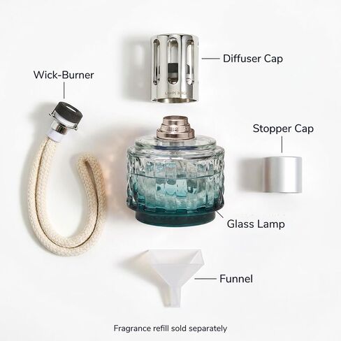 MAISON BERGER - ناشر مصباح عطر Lampe Berger - نموذج مختلف - معطر هواء - 5.1 بوصة (رمادي) - مزيل الرائحة المحفز للمنزل والمطبخ والحمام - الزيوت المعطرة الفاخرة غير متضمنة in Kuwait