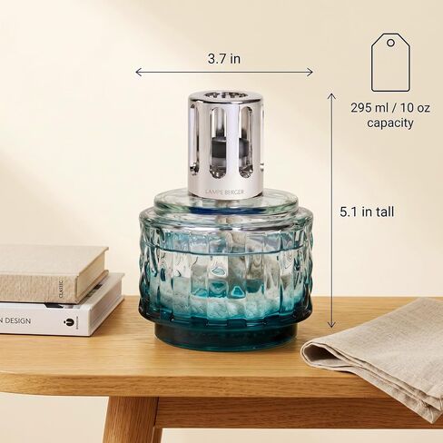 MAISON BERGER - ناشر مصباح عطر Lampe Berger - نموذج مختلف - معطر هواء - 5.1 بوصة (رمادي) - مزيل الرائحة المحفز للمنزل والمطبخ والحمام - الزيوت المعطرة الفاخرة غير متضمنة in Kuwait