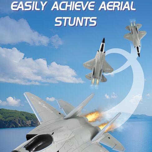 Remote Control Airplane, J35 Plane 2.4GHz 4CH EPP Foam Remote Control Aircraft Built in Six Axis Gyroscope Aerobatics Culvert Plane Gift for Adults and Kids in Kuwait