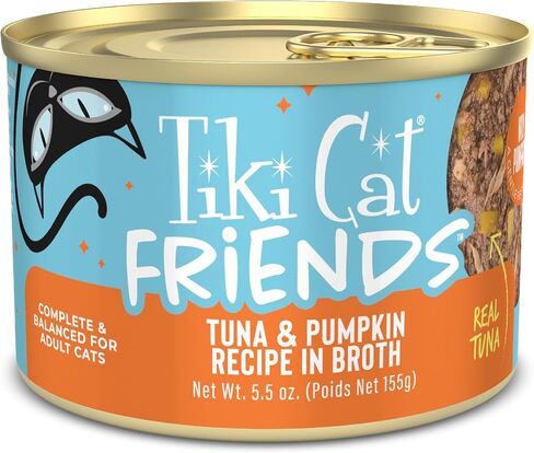 Tiki Cat Aloha Friends Variety Pack, Seafood Flavors with Pumpkin, Wet, High-Protein & High-Moisture Cat Food, For All Life Stages, 3 oz. Cans (Pack of 12) in Kuwait