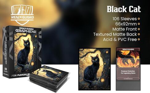 AI Armor Graphene Series (Black Cat) - أحكام فن TCG/MTG 105CT in Kuwait