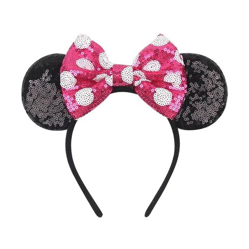 Mouse Ears Headbands for Women Groups Mouse Ears Shiny Bows for Birthday Themed Events Accessories Party (Birthday, One Size) in Kuwait