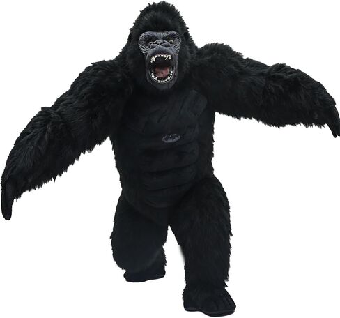 Adult Giant Gorilla Costume 8.2ft/9.5ft Inflatable King Kong Costume Blow up Halloween Mascot Costume Party Suit in Kuwait