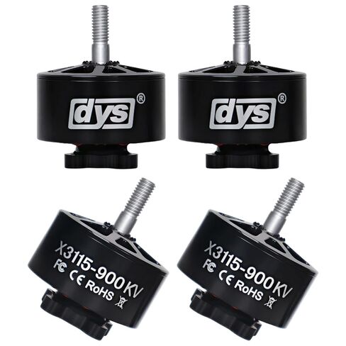 DYS 4pcs X3115 900KV 1050KV 1200KV Brushless Motor 6S for 9inch 10inch Long Range FPV Racing Drone Freestyle FPV Drone Quadcopter Motor (X3115 900KV 4PCS) in Saudi Arabia