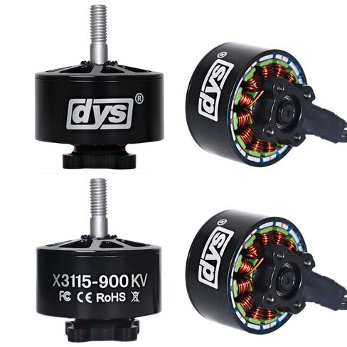 DYS 4pcs X3115 900KV 1050KV 1200KV Brushless Motor 6S for 9inch 10inch Long Range FPV Racing Drone Freestyle FPV Drone Quadcopter Motor (X3115 900KV 4PCS) in Saudi Arabia