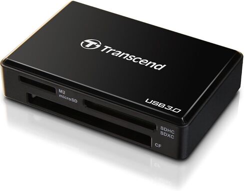 قارئ بطاقات متعدد USB 3.0 فائق السرعة من ترانسيند لبطاقات SD/SDHC/SDXC/MS/CF (TS-RDF8W) in Kuwait