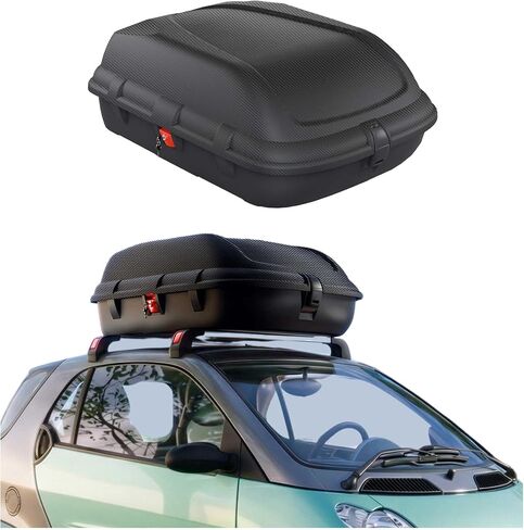 Omac Car Rooftop Cargo Box Carrier 11.3 أقدام مكعبة ألياف الكربون محكم in Kuwait