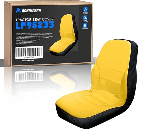 LP92334 Riding Lawn Mower Seat Cover, Compatible with John Deere Mower & Gator Seats (Up to 18" High) | Cushioned, Waterproof Oxford 300D Fabric with Storage Pouch, Replaces CPLP92334 in Kuwait