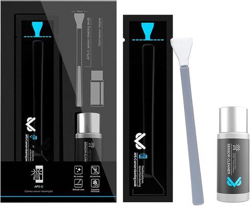 VSGO VS-S01E Professional Camera Cleaning Kit Micro Four Thirds 4/3 Sensor Cleaning Swabs 6pcs 12mm and 10ml Cleaner Compatible for DSLR Cameras in Saudi Arabia