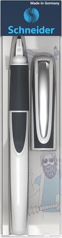 Schneider Ray Fountain Pen M (متوسطة) ، قابلة لإعادة التعبئة ، برميل رمادي أزرق داكن/رمادي فاتح ، خرطوشة حبر زرقاء قابلة للمحو ، حزمة 1 قلم (168203) in Kuwait