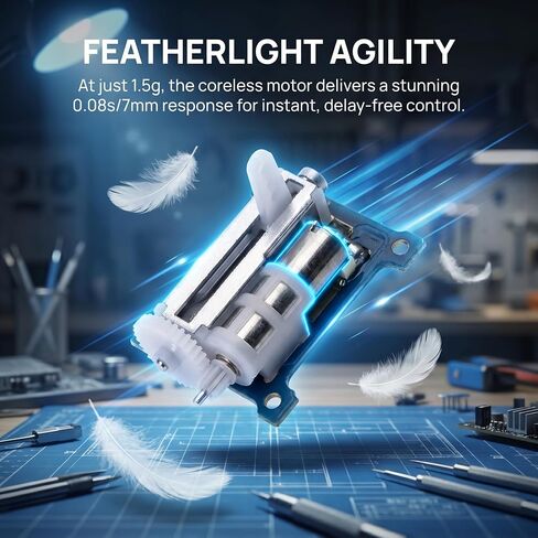 1pair Micro Linear Servo upgrade version 9mm 1.5g linear Digital Linear Coreless Tail Servo for micro helicopter (JST-Left & Right) in Kuwait