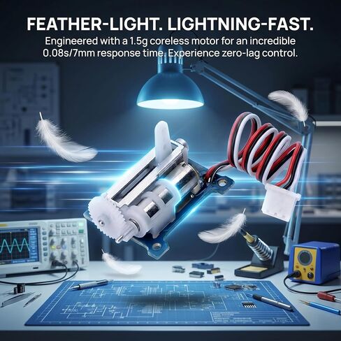 1pair Micro Linear Servo upgrade version 9mm 1.5g linear Digital Linear Coreless Tail Servo for micro helicopter (JST-Left & Right) in Kuwait
