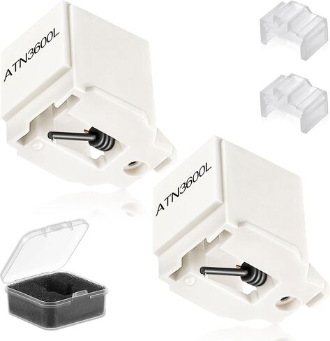 Dreyoo 2 Pack Record Player Needle Replacement for ATN3600L, Turntable Stylus Compatible with Audio-Technica ATPL30/ATPL50/ATLP60/ATLP60USB/ATLP2D/ATLP2DUSB Vinyl Turntable Player in Kuwait