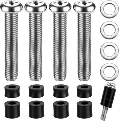M8 Screws for Samsung TV M8x45mm, Pitch 1.25mm TV Mounting Bolts Screws with 25mm Long Spacers Work with Samsung 50" 55" 60" 65" 70" 75" 82" TV Black in Kuwait