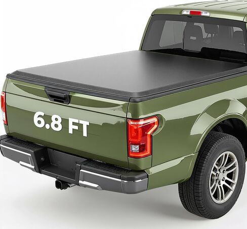 Soft Roll-up Truck Bed Tonneau Cover Compatible with 2017-2025 Ford F250/F350/F450 Super Duty 8Ft (98.1in) Bed Vinyl in Kuwait