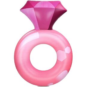 Float Joy Bachelorette Pool Floats for Adults Inflatable Diamond Ring Floatie Bachelorette Party Favors Bride Pink Pool Float for Engagement Wedding Bachelorette Pool Party in Kuwait