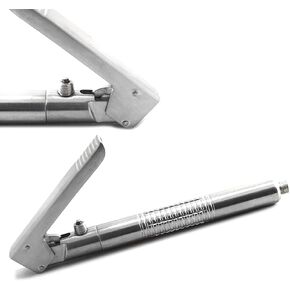 MEDSPO Professional Dental Implant Bone Graft Syringe | Curved Grafting | Aspirating Anesthetic Dentistry | Automatic Passive Cartridge | Procedures Instruments (Intraligamental Syringe Straight) in Kuwait