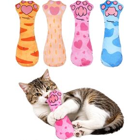 Pet Show 8 عبوة ألعاب كيكر مع ألعاب صوتية Catnip Crinkle للقطط الداخلية الملونة محشو بالمخلب الطبيعي Toys Toys Natural Interaction Kitty in Kuwait
