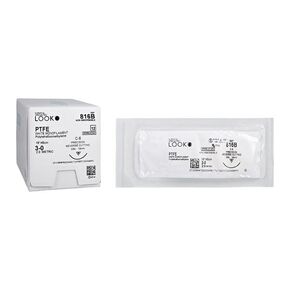 Look X816B PTFE 3-0 Undyed Sutures 18" C6 3/8 Circle Reverse Cutting 18mm 12/Pk in Kuwait