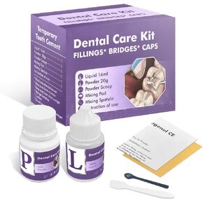 Tooth Repair Kit, Zinc Oxide Eugenol Cement for Cavities Filling, Dental Care Kit for Broken, Chipped or Missing Teeth, Temporary and Permanent Tooth Filling and Crown Fixing at Home in Kuwait