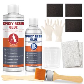 Fiberglass Repair Kit, Fiberglass Resin and Hardener, Fiberglass Resin, It Won't Drip or Run During Curing, Enabling Structural-Level Repairs for Various Substrates Including Metal, Wood Fiberglass in Kuwait