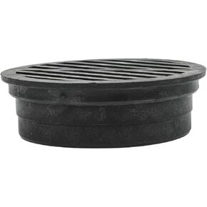 Round Floor Drain Grate for 3 Inch and 4 Inch Sewer Lines, Plastic Debris Filter Cover for Lawn Landscaping Sidewalk Patio, Black(3 inch) in Saudi Arabia
