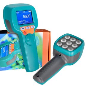 Digital Handheld Stroboscope 60-999,999 FPM/Hz Non Contact Strobe Tachometer, Adjustable Flash Rate LED RPM Meter with 0.001% High Accuracy for Motor, Fan, HVAC, Car, Industrial - RQ-DT100B in Saudi Arabia