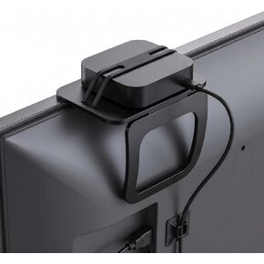 حامل صندوق كابل عالمي ورف علوي للتلفزيون - بديل للتركيب على الحائط لتلفزيون Apple بدون أدوات، حامل ورف تلفزيون لصندوق الكابل - رف خلف التلفزيون لجهاز بث الصندوق وتلفزيون Apple 4K (عالمي) in Kuwait