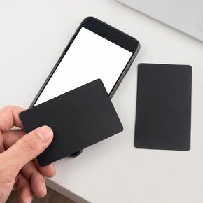 10 قطع من بطاقات NFC 215 سوداء، حجم قياسي علامات RFID فارغة قابلة لإعادة الكتابة 504 بايت، بطاقات PVC ذكية قابلة للبرمجة متوافقة مع جميع الهواتف المحمولة التي تدعم تقنية NFC in Kuwait
