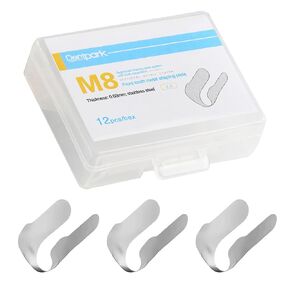 Dental Anterior Matrix Bands Curvature Matrix Bands for Proximal Anterior Restoration Materials Dentistry Oral Material（12Pcs） in Kuwait