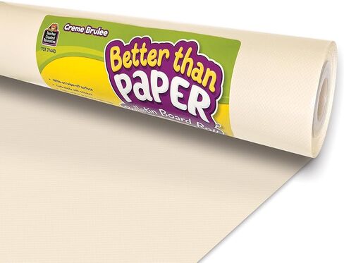 قام المعلم بإنشاء الموارد Creme Brulee أفضل من Paper® Bulletin Board Roll (TCR77440) (حزمة 2) in Kuwait