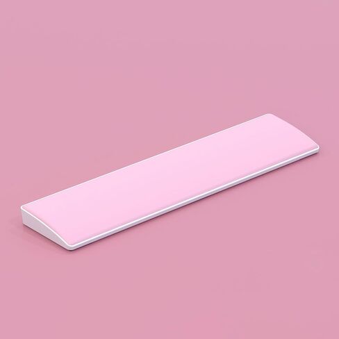 Computer Keyboard Wrist Rest Pad, PU Surface, Soft Memory Foam Filling, ABS Base with Anti-Slip Stickers, 60% 61 Keys Compact Size 11.42 x 2.76 x 0.78 in (Pink-61Key) in Saudi Arabia