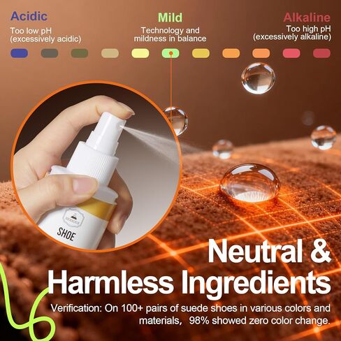 Waterproof Shoe Spray Protector: PFAS-Free Non-Aerosol Stain & Water Repellent Treatment for Hiking, Travel & Everyday Shoe Care for Leather Suede Nubuck Sneakers & Boots 5.4oz in Kuwait