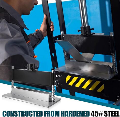 Moxweyeni 12" Press Brake Attachment for 12-20 Ton Hydraulic Presses, 12" Max Bending Length 0°-90° Adjustable Angle Dual Spring Return Design Fits Standard Workshop Hydraulic Presses in Kuwait