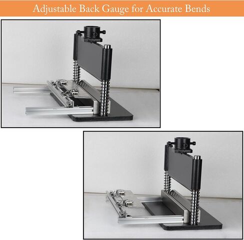 Press Brake Attachment for 12-20 Ton Hydraulic, with Adjustable Back Gauge for Accurate Bends, Volume Runs, Flat Steel Max Bending Length: 12",Thickness 3/16" in Kuwait