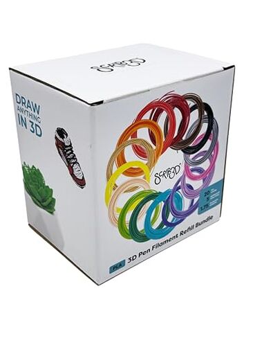 SCRIB3D Advanced 3D Printing Pen with 2 Starter Colors and PLA Refill Pack with 20 Assorted Colors in Kuwait