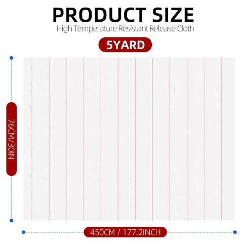 30 Inch x 5 Yards Peel Ply, High Temperature Resistant Release Cloth for Carbon Fiber & Fiberglass, Compatible with Epoxy Resin & Gel Coat – Hand Layup Fabric for Air, Auto, Boat Repairs, Builds in Kuwait