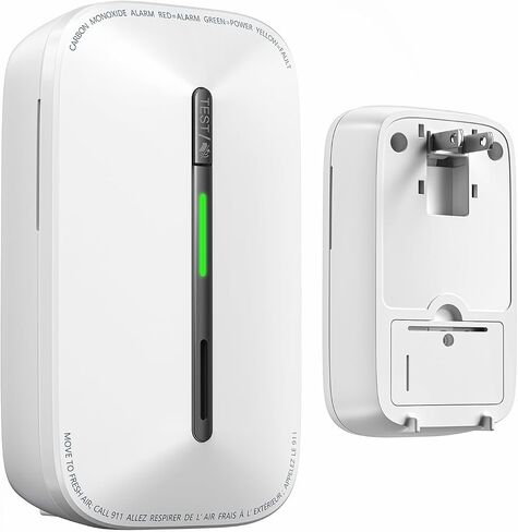 SITERWELL Plug in Carbon Monoxide Detector 10 Year Battery, CO Alarm Detectors with Electrochemical Sensor and Sound Warning, AC Powered Portable Carbon Monoxide Detector for Home Office Travel,1-Pack in Kuwait