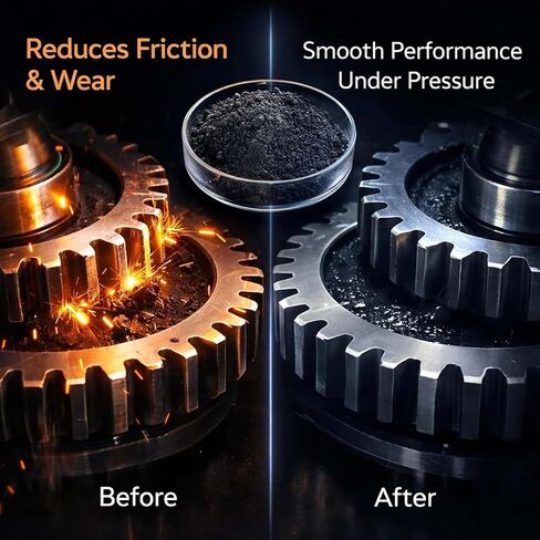 100 جرام مسحوق الموليبدينوم ثاني كبريتيد متناهية الصغر MoS2 نقي 99٪، حجم 1.3 ميكرون للتشحيم، والتشحيم، ومواد التشحيم، ومحفزات التجارب المعملية in Kuwait