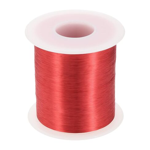 MECCANIXITY 16 AWG سلك مغناطيسي، 16 سلك نحاسي مطلي بالمينا 16 أونصة ملف مغناطيسي للمحول الكهربائي، درجة F 311 فهرنهايت (155 درجة مئوية)، لون نحاسي in Kuwait