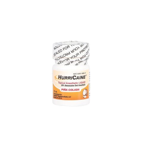 1886-31 Hurricaine Topical Liquid 20% Benzocaine Pina Colada 1 Oz in Kuwait