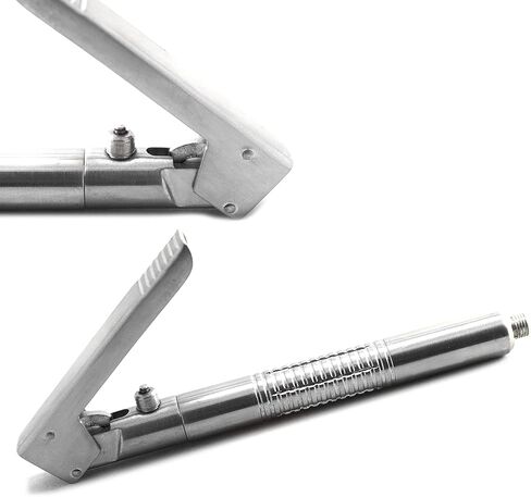MEDSPO Professional Dental Implant Bone Graft Syringe | Curved Grafting | Aspirating Anesthetic Dentistry | Automatic Passive Cartridge | Procedures Instruments (Intraligamental Syringe Straight) in Kuwait