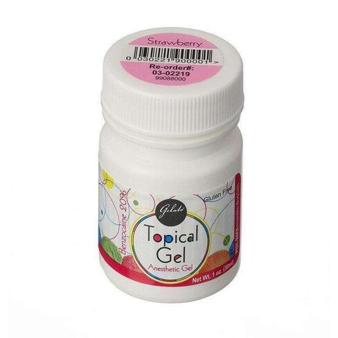 Keystone 03-02219 Gelato Topical Oral Gel 20% Benzocaine Strawberry 1 Oz in Kuwait
