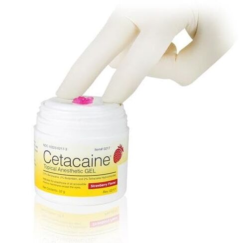 0217 Cetacaine Topical Gel Strawberry Flavor 32 Gm Jar in Kuwait