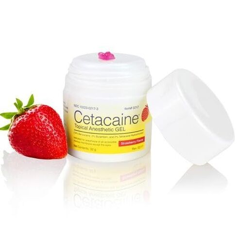 0217 Cetacaine Topical Gel Strawberry Flavor 32 Gm Jar in Kuwait