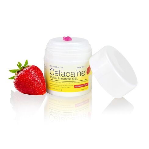 0217 Cetacaine Topical Gel Strawberry Flavor 32 Gm Jar in Kuwait