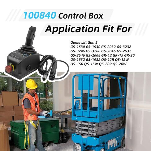 SAIYIS 100840 100840GT Control Box 4 Button for Genie Scissor Lift GS-1530 GS-1532 GS-1930 GS1932 GS-2032 GS-2046 GR-12 GR-15 GR-20 GRC-12 in Kuwait