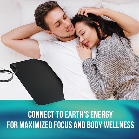 Grounding Mat for Feet - Earthing Pad Kit Earth Ground Therapy for Improved Sleep Better Sleeping Reduced Pain - Earth Grounded Mouse Pads Health Wellness Mats for Bed Desk Chair Yoga in Kuwait